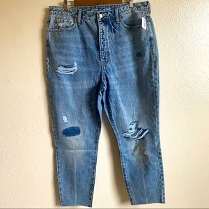 ✨BRAND NEW✨ Higher high-waisted straight ripped jeans for women